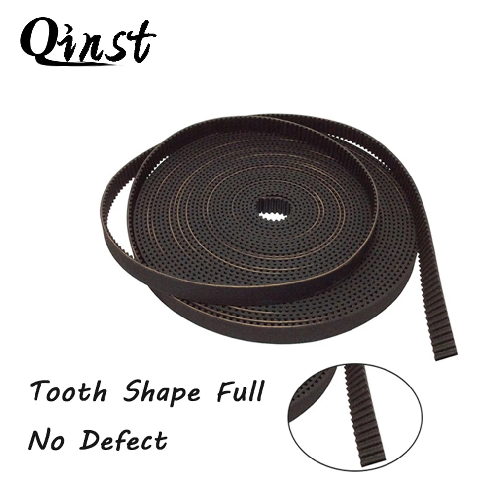

Qinst 5M 2GT Open Synchronous Timing Belt Width 6mm Rubber Samll Backlash Linear Motion 2GT-6 5Meters For 3D Printer