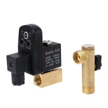 

AC 220V 1/2inch Electronic Timed 2way Air Compressor Gas Tank Automatic Drain Valve