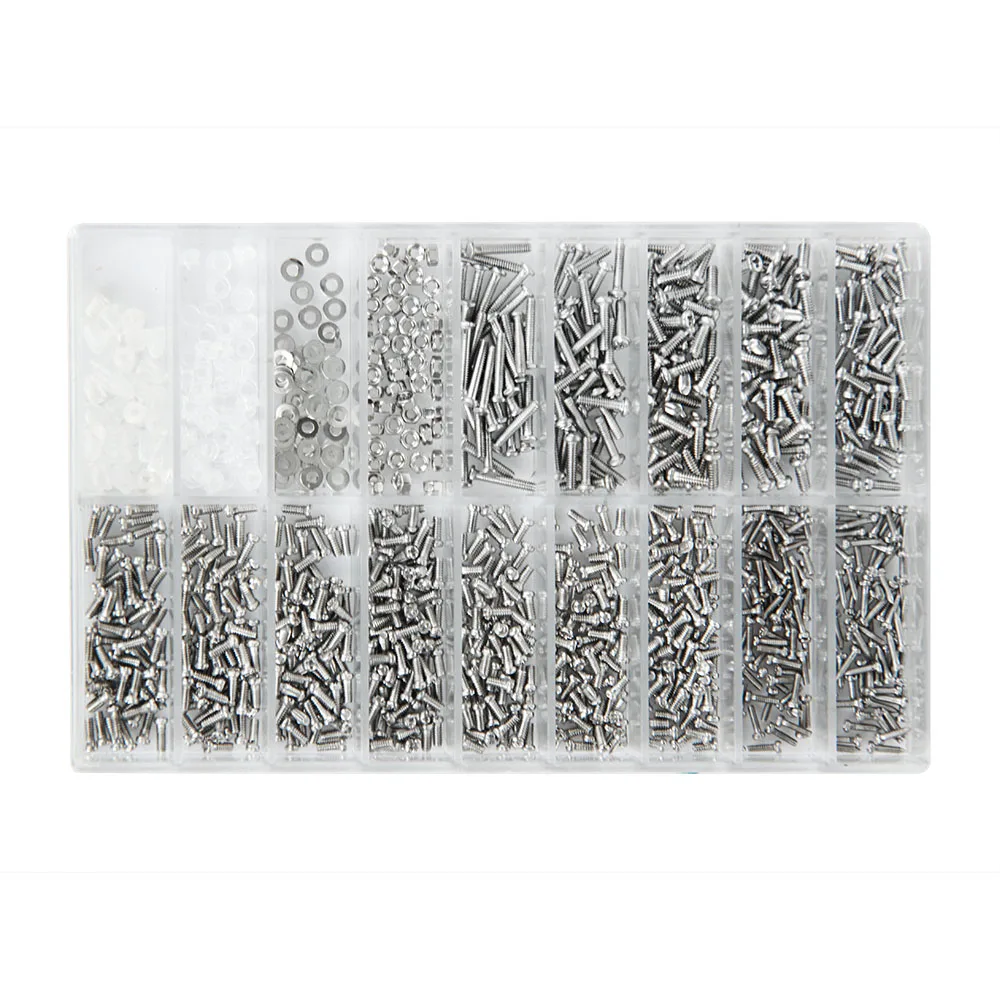 1000PCS Glasses Sunglasses Spectacles Watch Tiny Screws Nut Assortment Repair Tool Kit