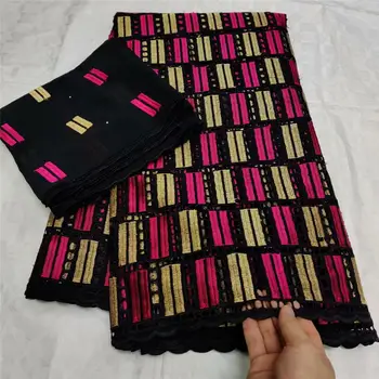 

Soft 100%cotton lace fabric with stones 2019 high quality lace dubai fabric nigerian lace fabric swiss voile lace 5+2yards