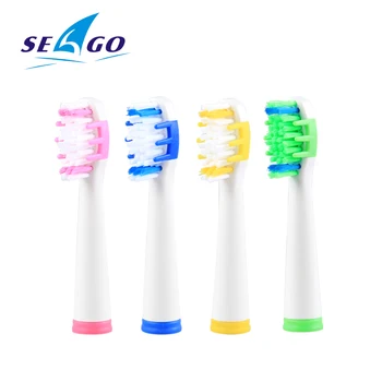 

SEAGO SG551/575/503/507/515/548/958 Electric Toothbrush Heads Tooth brush Replacement Brush Head 4PC Fit Health/Precision Cl
