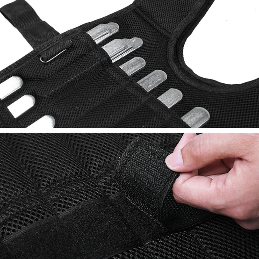 Adjustable Weighted Vest Ultra Thin Breathable Workout Exercise Carrier Vest for Training Fitness Weight-bearing Equipment