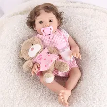 Новинка, 5 типов, 16 дюймов, кукла-Реборн, полностью силиконовая, Реалистичная, для новорожденных, кукла для мальчиков и девочек, подарок на день рождения, игрушки для сна