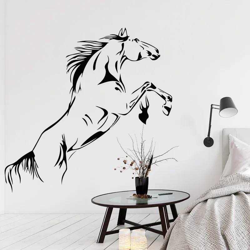 Creativity Jump Horse Wall Sticker Home Art Decal Decorations For Living Room home decoration accessories | Дом и сад