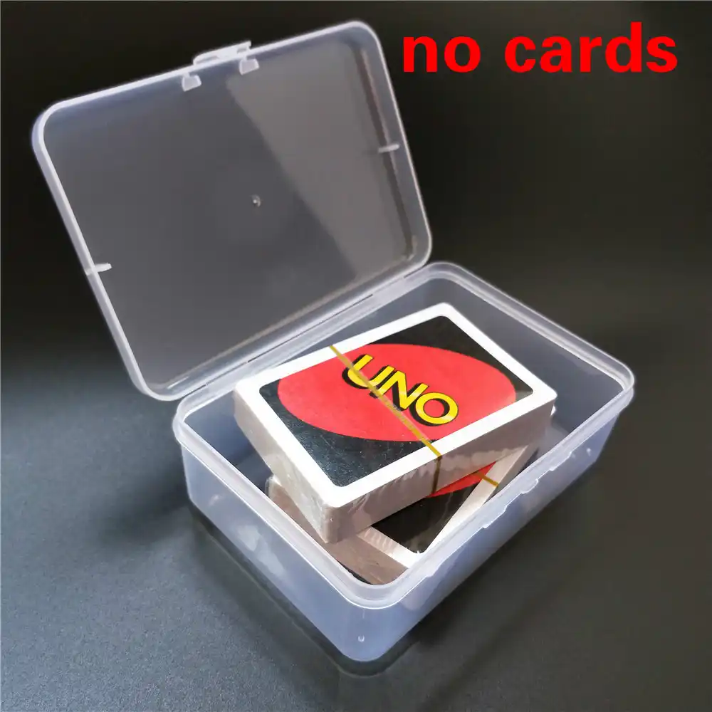 Travel Zipper Carry Hard Case UNO Playing Cards Board Game Cards Storage Package For Kids Fan