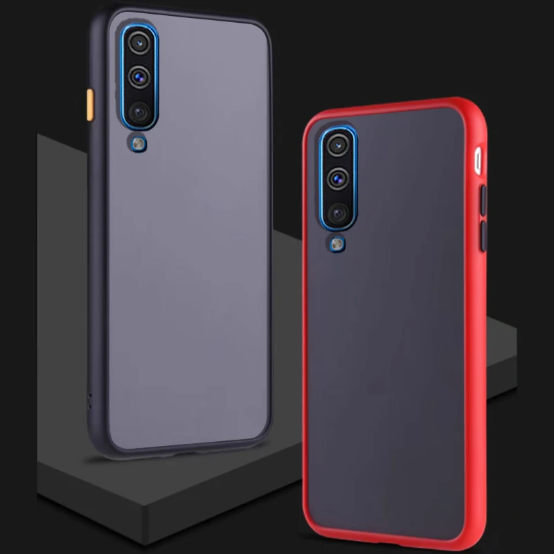 Чехол для Samsung Galaxy A50 A70 A 70 50 матовый прозрачный роскошный ударопрочный жесткий