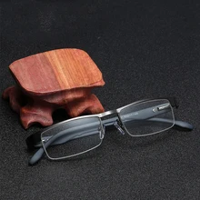 4 стиля коричневый, черный пистолет Цвет сплав металл половина оправы для очков для чтения Для мужчин рецепт на очки для зрения+ 1,0 1,5 2,0 2,5 3,0 3,5 4,0