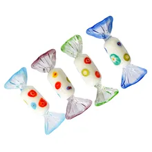 Art Pop de bonbons au caramel en verre coloré fait main, décoration de Table pendentif ornement de noël, décor à la maison, faveurs de Table, faveurs de fête