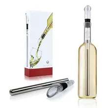 Stainless Wine Pourer with Chill Rod Wine Cooler Wine Cooling Rod