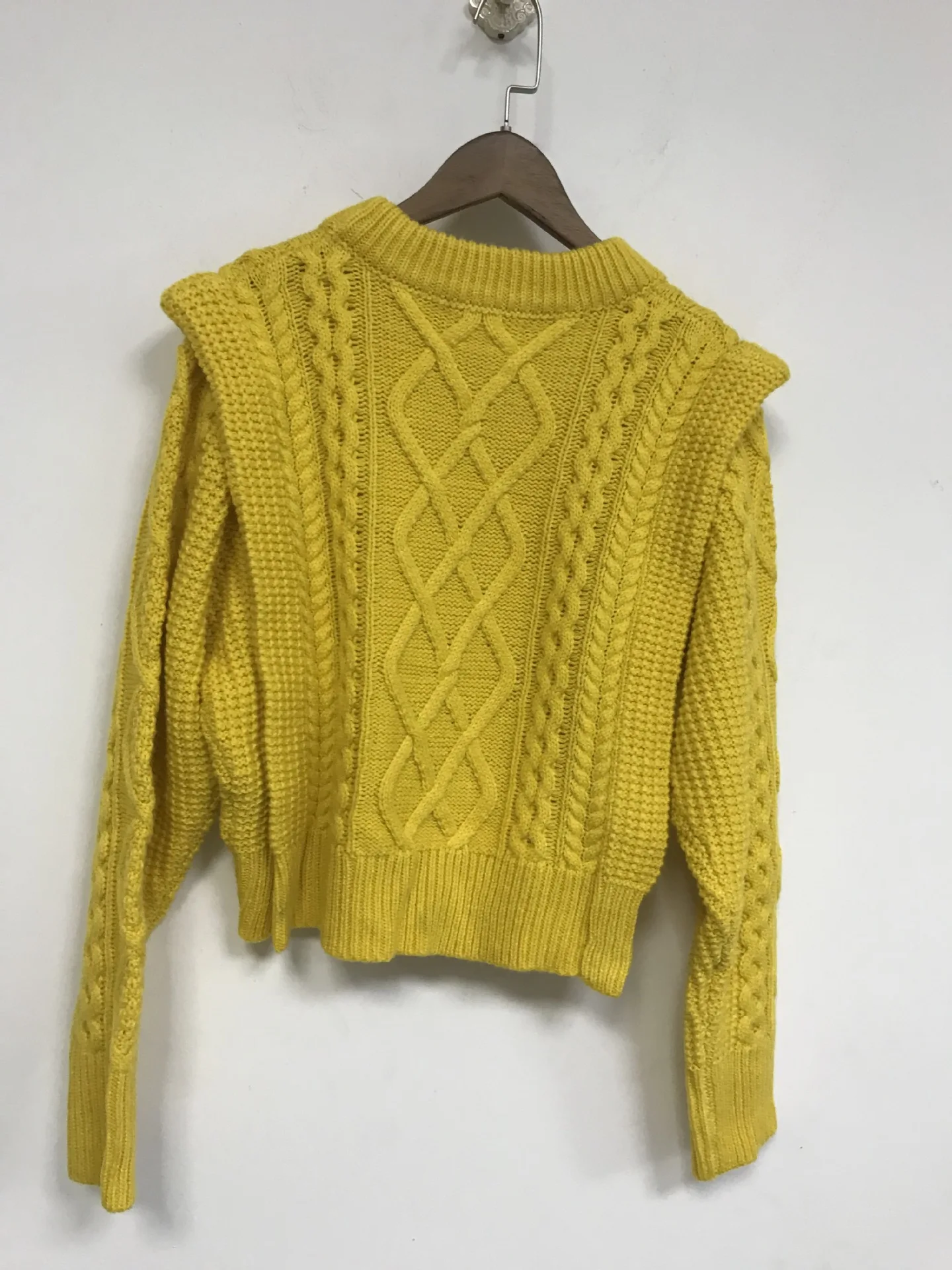 Женский свитер, осенний и зимний силуэт, толстые тканые ребра, сложенные в витой пуловер, свитер