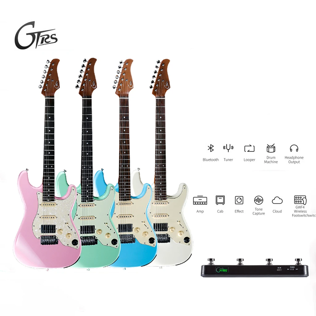 Wei MOOER guitarra eléctrica inteligente Serie GTRS S800, S800, con efectos incorporados y Looper, interruptor de inalámbrico con GWF4|Guitarra| - AliExpress