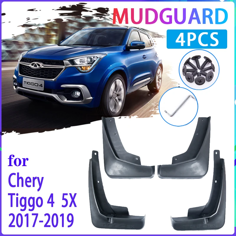 4 шт. Автомобильные Брызговики для Chery Tiggo Tiggo4 5X 2017 2018 2019 крыло Автоаксессуары |