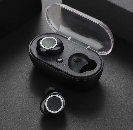 Серебристый W1 Bluetooth 5,0 наушники TWS беспроводные наушники Bluetooth наушники спортивные наушники гарнитура для телефона - Цвет: Серебристый