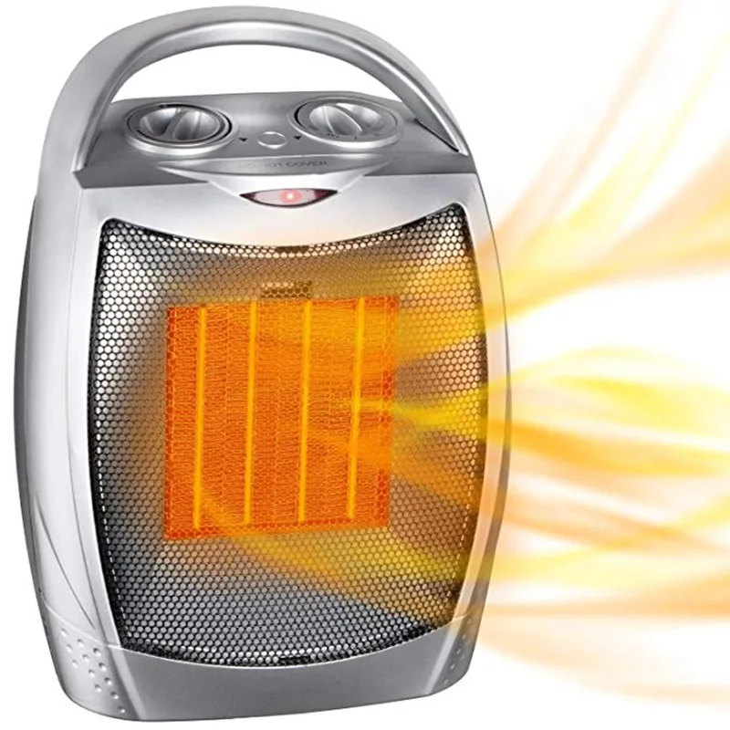1500 Вт/750 Вт керамический обогреватель с защитой от перегрева и защитой от перегрева, портативный обогреватель с управлением термостатом для офиса