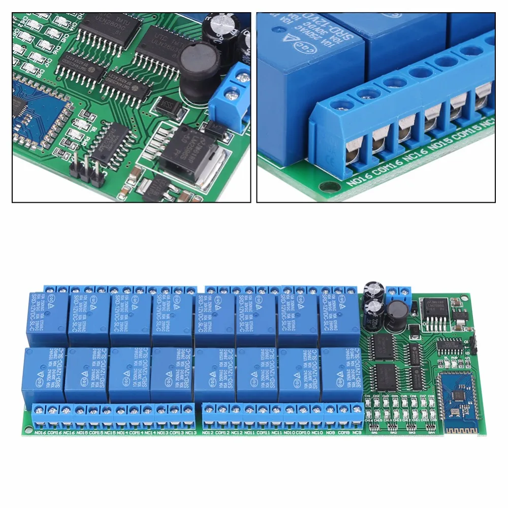 DC 12V 16 каналов Bluetooth релейная плата беспроводной пульт дистанционного управления переключатель для Android телефона ассортимент