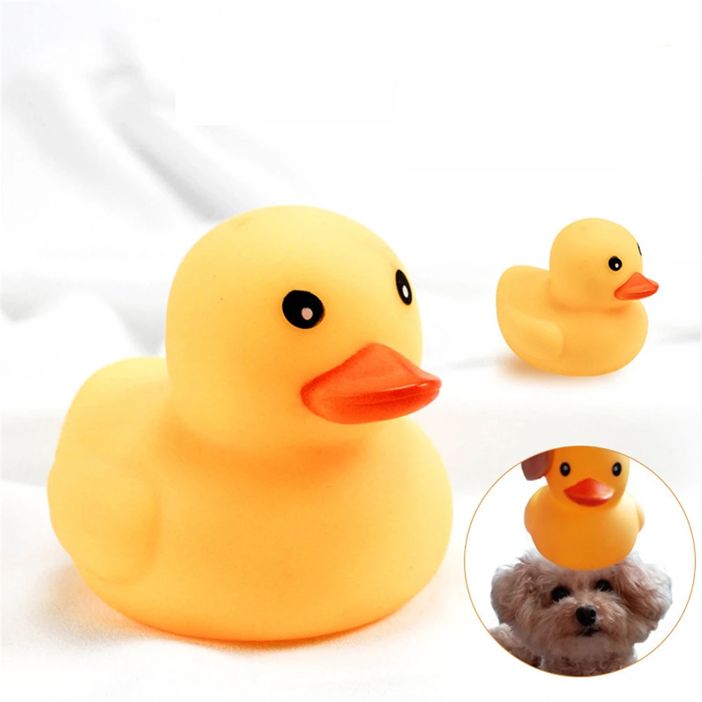 5PCS Screaming Duck Pet Squeaky Molar Chew Toy Dog Interactive Rubber Venting Sounding Squeeze Toys For Small Medium Dogs Puppy | Дом и сад
