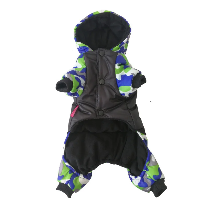 Pawstrip камуфляжная полицейская Одежда для собак Зимний комбинезон для собаки одежда для щенков утолщенная флисовая подкладка теплая куртка для собак Размер 8-18