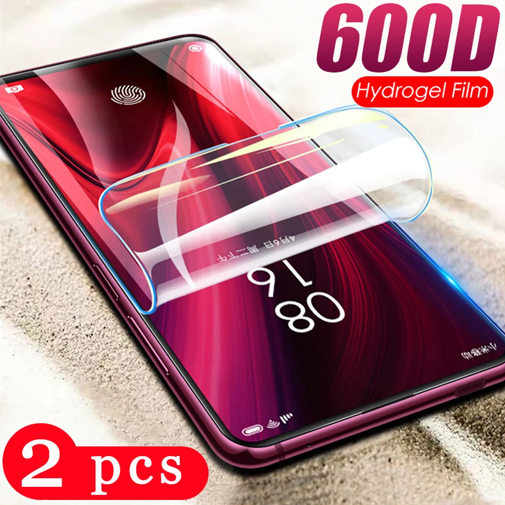 2 шт. для xiaomi redmi K30 K20 pro Гидрогелевая пленка note 8 8A 8t Защитная экрана телефона не