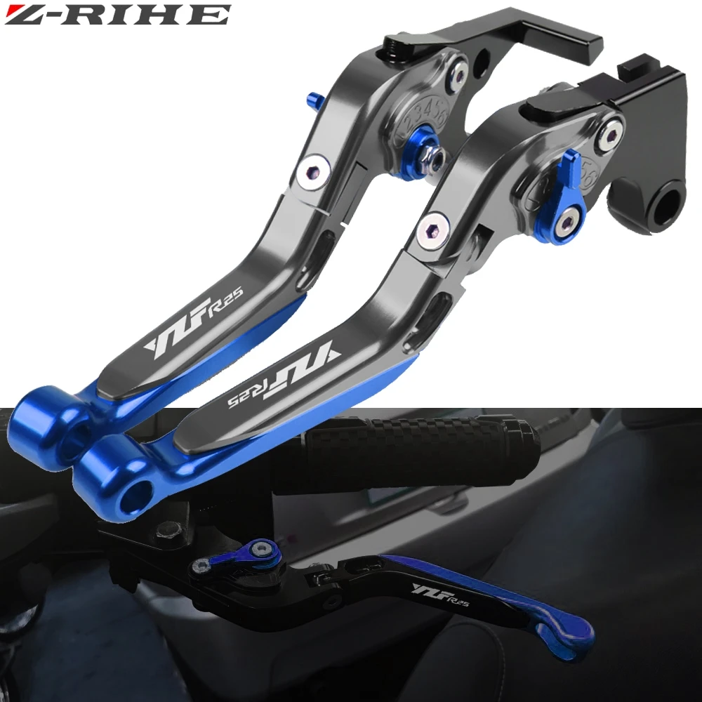Для YAMAHA YZF-R25 YZFR25 YZF R25 2015 2016 2017 CNC алюминиевые аксессуары для мотоциклов складные
