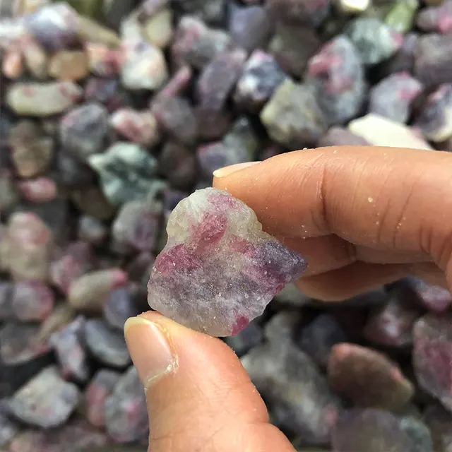 1pc Natural Pink Tourmaline Healing Mineral 6