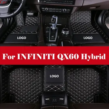 

Custom 3d Leather car floor mats car styling accessories leather Car Floor Mats Waterproof Mat+LOGO For INFINITI QX60 Hybrid