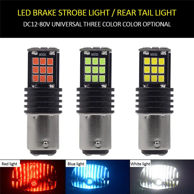 

Car Light Motorcycle LED Brake Tail Warning Lamp No Positive and Negative Electrodes Truck Auto Accessories Dropshipping