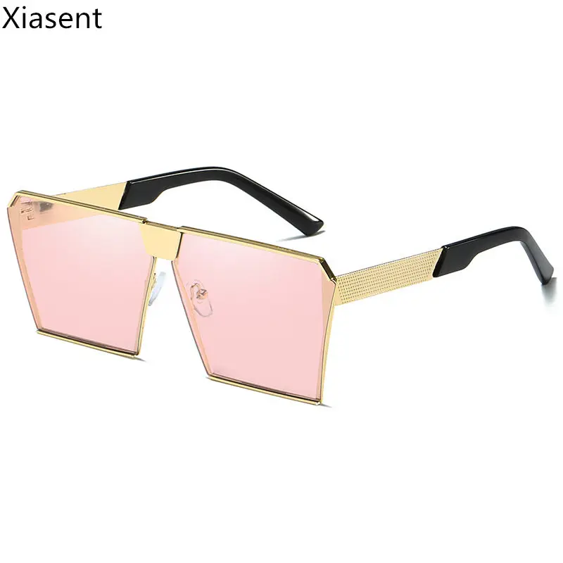Xiasent брендовые дизайнерские цветные Новые Солнцезащитные очки женские модные очки Квадратные Солнцезащитные очки трендовые большие солнцезащитные очки UV400