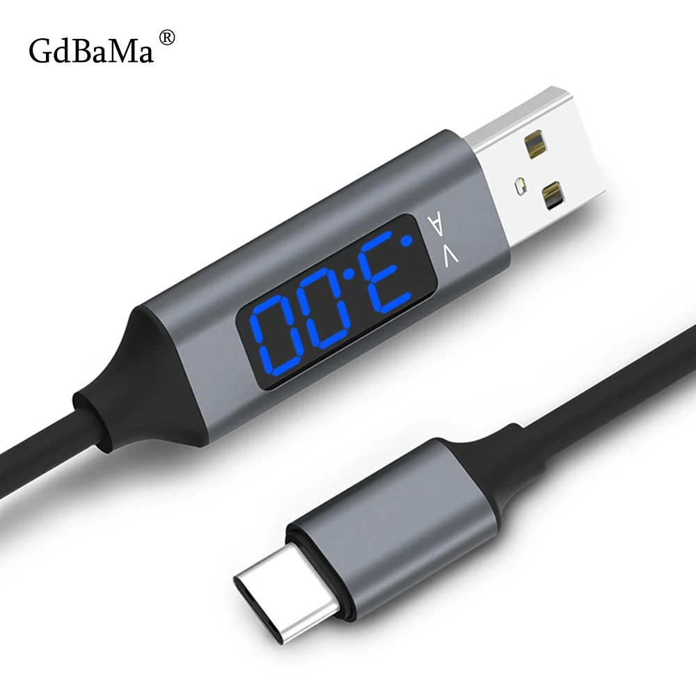 D-Line2 Быстрая зарядка USB 3,0 usb type C кабель напряжение и ток дисплей синхронизации данных USB-C кабель для Xiaomi A1 samsung S9 huawei