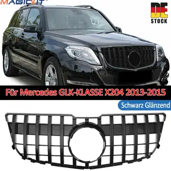 

MagicKit For Mercedes Benz GLK X204 GLK250 GLK300 GLK350 2013-2015 Glossy Black GTR Style Front Grill Grille DE STOCK