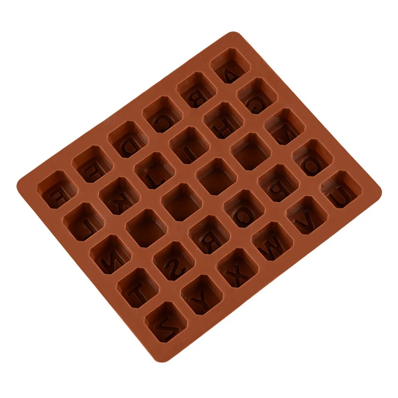 26 Letters Alphabet Cake Molds Silicone Square Chocolate Bakeware Cooking Tools