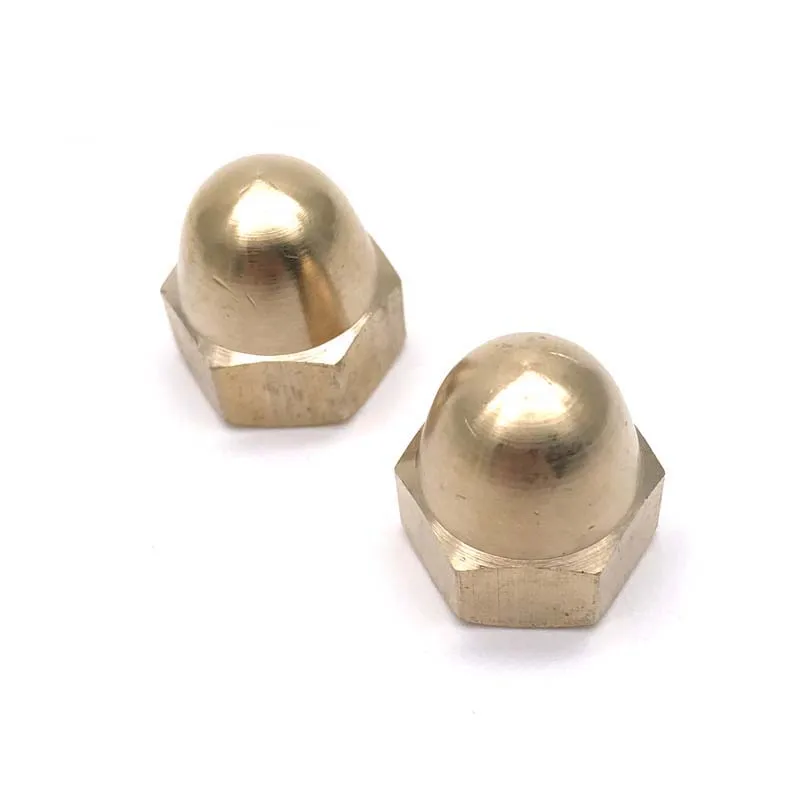 5 шт. M3 M4 M5 M6 M2 M8 M10 M12 copp er cap Форма шестигранный ЗАМОК гайки украшения винт наружный шестигранный круглый латунный гайка