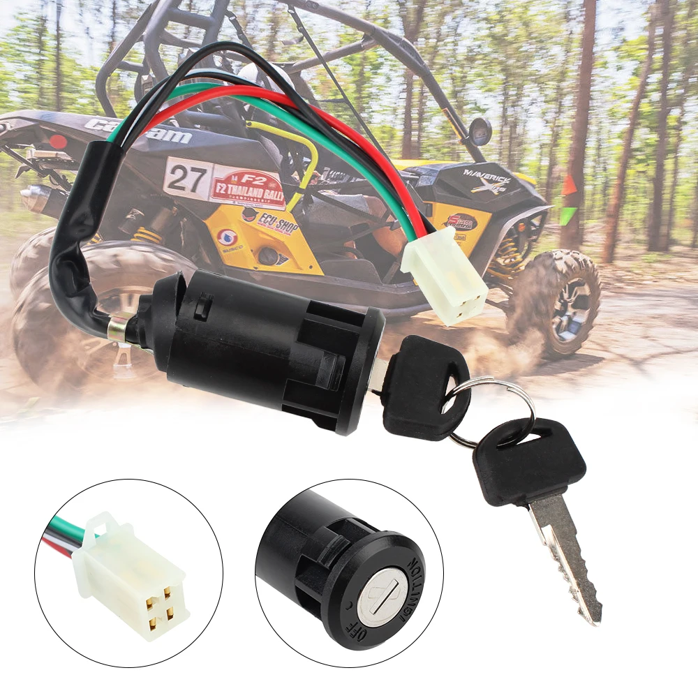 50cc-250cc ATV For Suzuki For Honda Motorcycle With Wire Start Switch Door Locks Ignition Switch Key motorcycle ignition switch,electric door lock,motorcycle switch,motorcycle key,scooter lock set