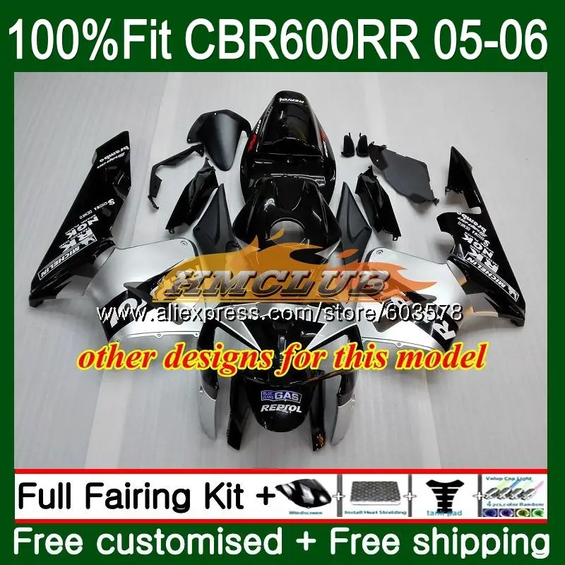 Литые изделия для Honda CBR 600RR CBR600 RR 600F5 orange черный 73CL. 12 CBR600RR F5 05 06 CBR600F5 CBR 600 RR 2005 2006 обтекатель oem