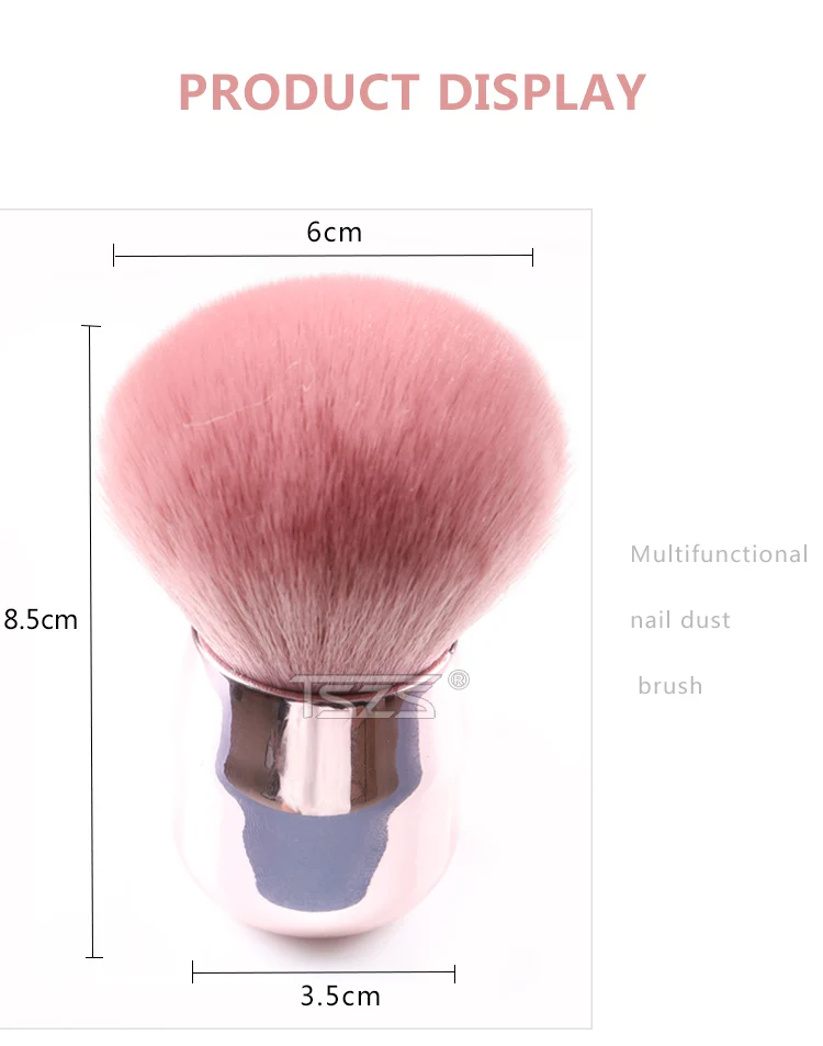 TSZS Popular Round Small Flower Brush Nail Paint Gel Dust Cleaning Brushes Make Up Brush Nail Art Manicure Tool