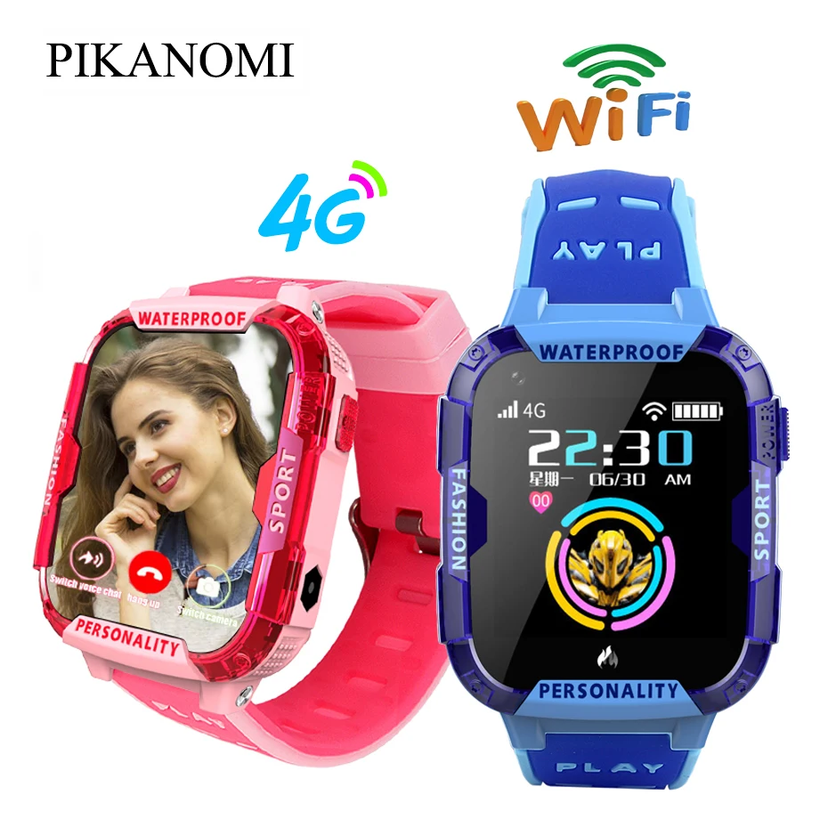 New Children 4G Sim Smart Watch Kid GPS Positioning Tracker Wrist Waterproof WiFi Video Call Baby Anti-lost Location | Электроника