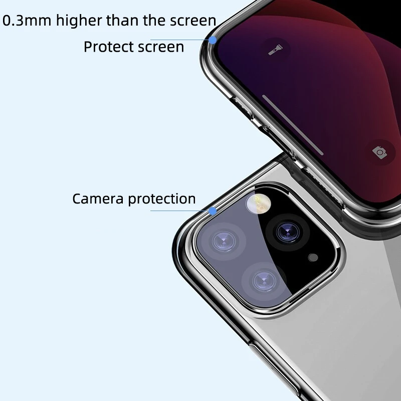 Чехол для iphone 11 Pro, чехол для iphone 11, чехол из ТПУ, прозрачный, силиконовый, прозрачный, мягкий, mofi, Ультратонкий чехол для iphone 11 pro max