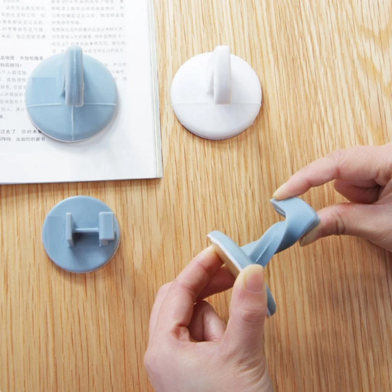 Household Door Stop Door Handle Crash Pad Set Creative Silicone With Hook Wall Cushion Pad Home Door Anti-Flip Pad