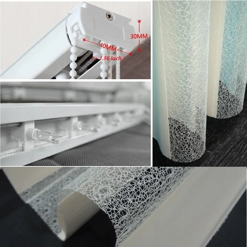 Вертикальные жалюзи прозрачные Занавески оконные шторы для раздвижных