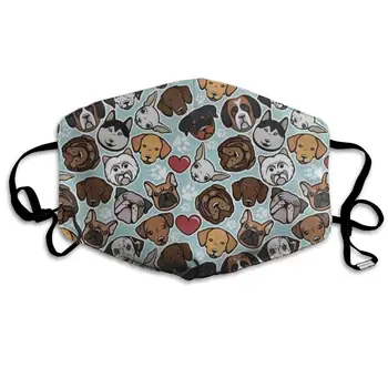 

Funny Dachshund Pug Dog Paw Print Designer Dust Mouth Mask Reusable Anti-Dust Face Mask Adjustable Earloop Skin Protection