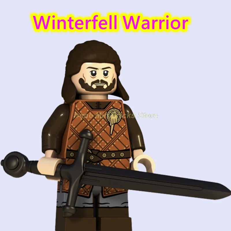 Игра престолов Сезон 8 ночь король Джон Сноу Дейенерис Arya Stark Cersei Lannister Льда и Огня строительные блоки игрушки для детей - Цвет: Winterfell Warrior
