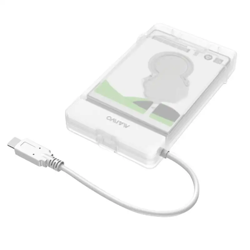 MAIWO K104C 2,5 дюймовый чехол для жесткого диска type-C USB3.0 to SATA внешний жесткий диск Корпус для SSD диска HDD Box Тип C HDD корпус - Цвет: Белый