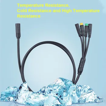 

Electric Bicycle Stable Bike Mid Drive Motor Replacement Cable Wiring Harness Insulation Waterproof Black For Bafang 1T4