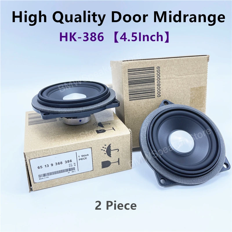 Audio Speakers Kit Midrange Speakers 4.5 inch car front door midrange speaker BMW F10 F11 5series E84 X1 E90 E91 E92 loudspeaker audio sound horn kit 65139368386
