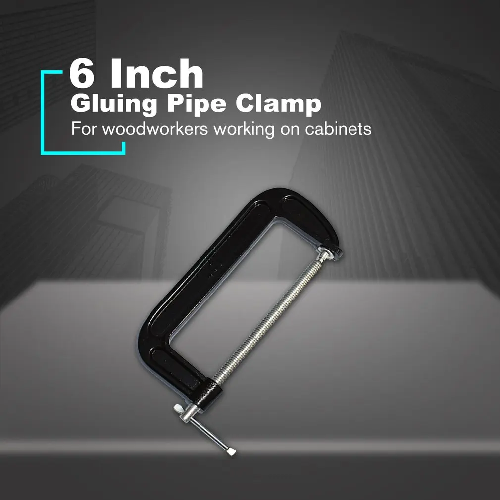 New Professional 2/4/6 Inch Iron Wood Gluing Pipe Clamp Carpenter Woodworking Clamp Vice Hand Tools Woodworking Tools Durable