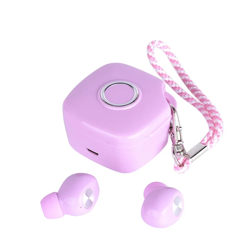 Модные Macaron TWS 5,0 Bluetooth наушники беспроводные наушники HIFI 6D бас стерео гарнитура с микрофоном - Цвет: A8 pink