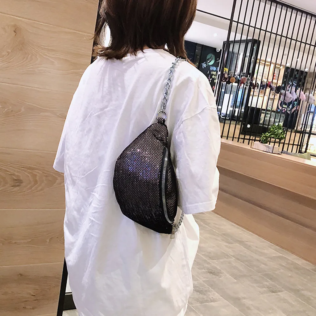 Женская поясная сумка маленькая нагрудная сумка Мобильный телефон ключ сумка белая черная поясная сумка# H15