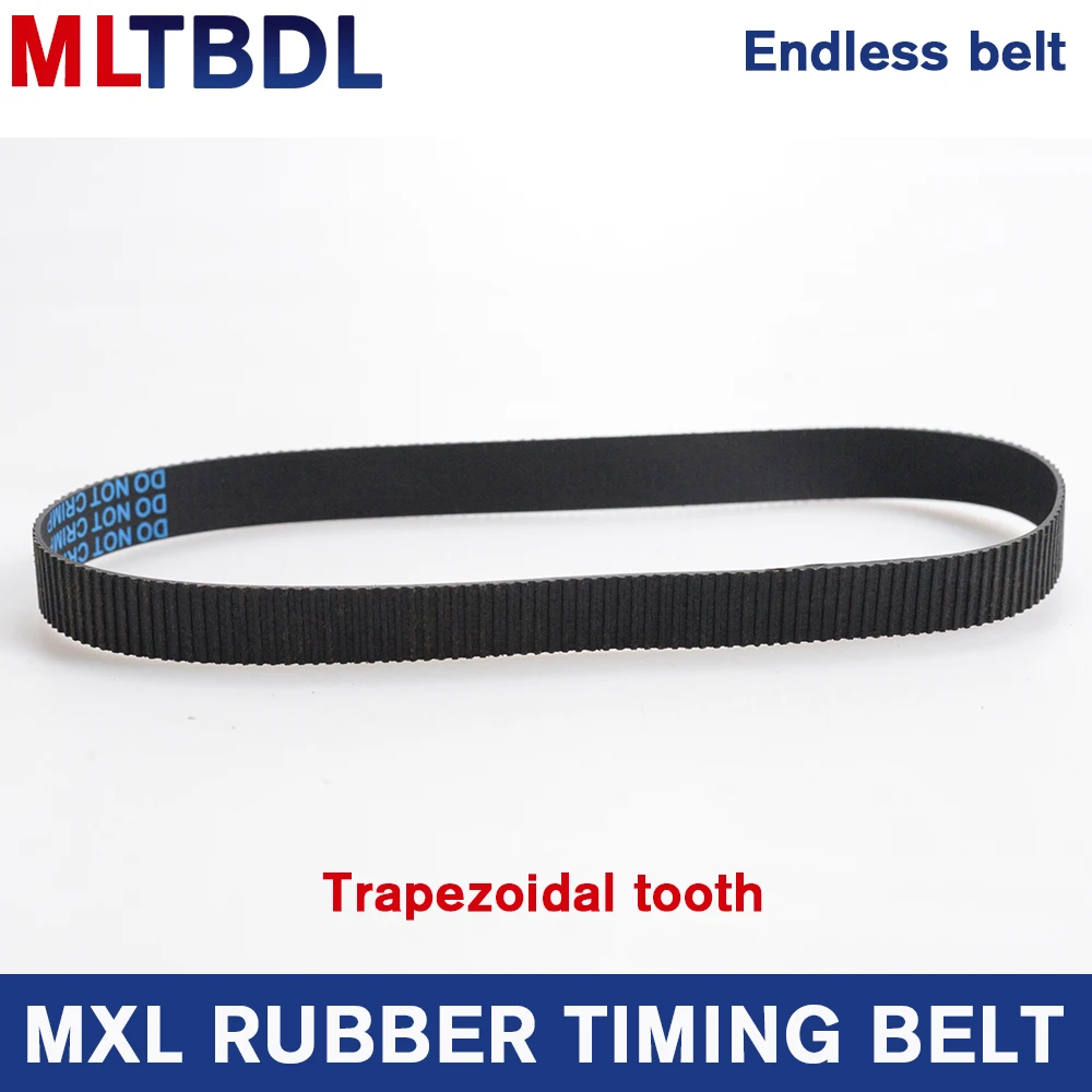 B96/B97/B98 MXL Black Rubber Close Loop Timing Synchronous Belt 6/10mm Width 