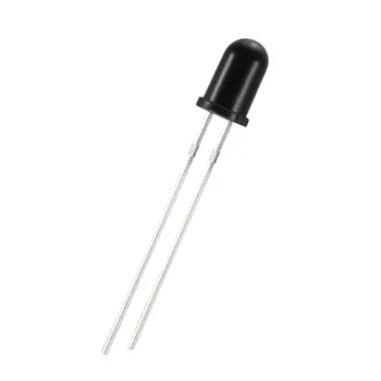 

uxcell Photosensitive Diode Photodiodes Light Sensitive Sensors Round Head Receiver Diode 5mm 50pcs Black