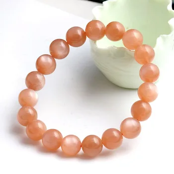 

Natural Jinsha The Sun Stone Bracelet Orange Moonlight Stone Hand String Cat Eye Sunlight Shi Shuijing Woman Fund
