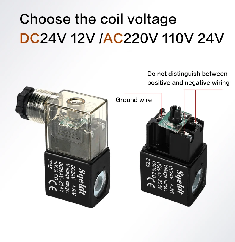 Пневматический Соленоидный клапан катушки для 4V210 4V210-08 4v310-10 4v410-15